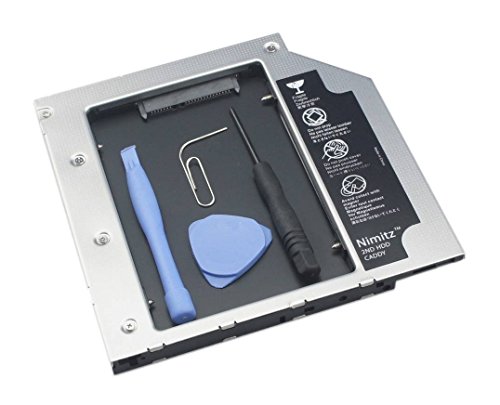 Nimitz 2nd HDD SSD Hard Drive Caddy for Hp Probook Notebook Pc 2014 Series Replace 9.5mm Optical Drive