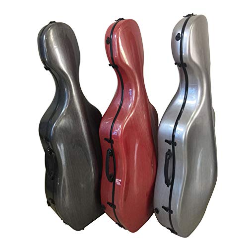 image for Vio Music 4/4 Full Size Sturdy Hightech Suspension Cello Case with Whe