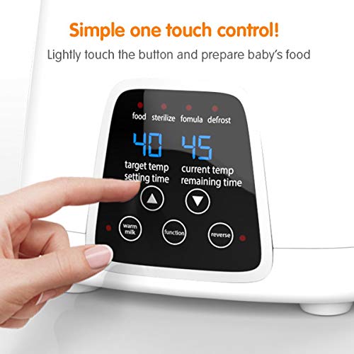 【Upgraded 2020】Dual Bottle Warmer & Sterilizer 5-in-1 Baby with Timer - Two Bottles BPA-Free Fast Baby Infant Food Rapid Defrosting, Heating - Twin Accurate Temperature Control of Breastmilk, Formula - Thumbnail 4