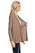 Open Front Cardigan Sweater for Women ,Khaki,Large