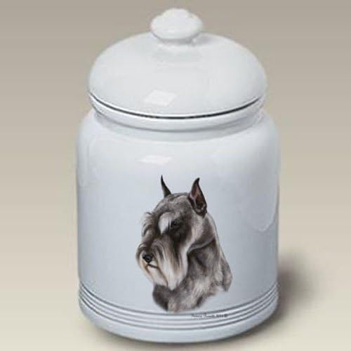 Schnauzer Grey Cropped - Tamara Burnett Treat Jars