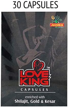 JENIKA Loveking with Shilajit and Gold Extract -Pack of 30 Capsules