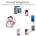 Cell Phone Ring Holder Finger Kickstand,360 Degree Rotation Stand Grip with Car Mount Compatible with All Smartphone - Betty boop Pink Heart kiss Lip