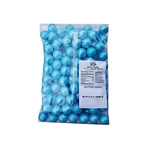 Amazon.com : Blue Sparkling Pearl 1" Gumballs 2lb Cotton