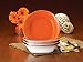 Rachael Ray Dinnerware Round & Square 4-Piece Stoneware Soup & Pasta Bowl Set, Orange