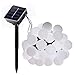 Binval Solar Globe String Lights for Outdoor,Patio,Lawn,Landscape,Garden,Home,Wedding,Holiday and Christmas Decorations[50LED-White]
