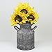 PDHome Metal Milk Can - Rustic Ribbed Farmhouse Style