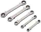 Apollo Tools DT1212 SAE Ratcheting Wrench Set, 5-Piece