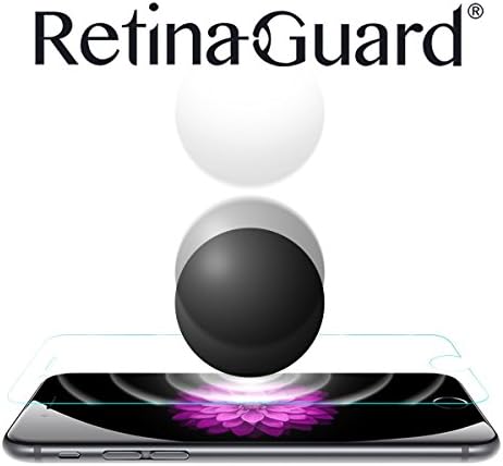RetinaGuard Anti Blue light + Unbreakable glasslike Screen Protector for iPhone 7 Plus - SGS &amp; Intertek Tested - Blocks Excessive Harmful Blue Light, Reduce Eye Fatigue and Eye Strain (Transparent)