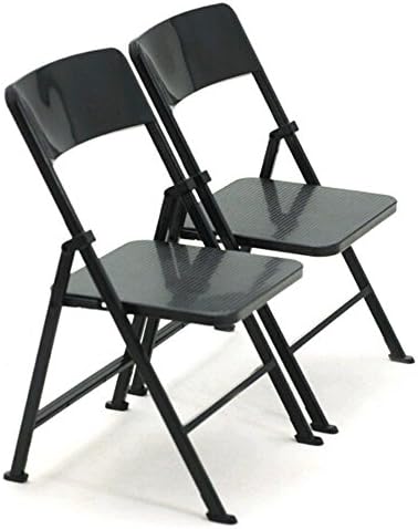Black 1/6 scale Folding Chair for the Ultimate Dolls Action Figure Soldier Bbi Dragon 12" toys accessory