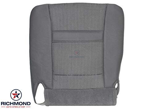 Richmond Auto Upholstery - Driver Side Bottom Replacement Cloth Seat Cover, Gray (Compatible with 2006-2008 Dodge Ram SLT 1500 2500 3500 Laramie Mega-Cab Big-Horn)