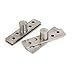 uxcell a15041500ux0215 Uxcell a15041500ux0215 75mm Length Stainless Steel 360 Degree Door Pivot Hinge 2 Pcs, Stainless Steel