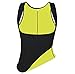 QEESMEI Women Neoprene Sauna Sweat Waist Trainer Vest Gym Workout Body Shaper Tank Top Shirt (Black, Large)