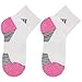 adidas Women's Superlite Speed Mesh Quarter Sock (2-Pair), White/Mono Pink - Pink Glow Marl/Light Onix/Mono Pin, Medium, (Shoe Size 5-10)