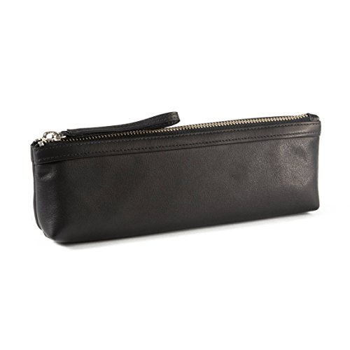 Pencil Pouch Full Grain Leather Black Onyx (black)