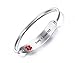 VNOX Type 1 Diabetes Bracelet Stainless Steel Medical Alert ID Bangle Bracelet 7.5