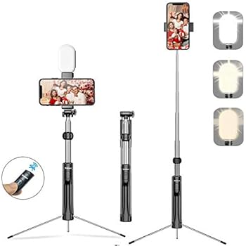 Amazon.com: Brokuca Selfie Stick Tripod, 63" Extendable Selfie Stick