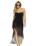 swimsuitsforall Women's Chiffon Bandeau Caftan