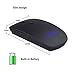 ROYSC Silent buttons Ultra-thin 2.4GHz Wireless Rechargeable Mouse Built-in 550mAh Battery for PC Computer Notebook with Nano Receiver