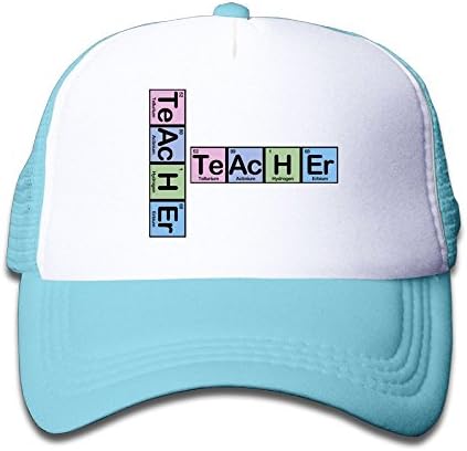 Chemistry Teacher Periodic Table Kids Fashion Adjustable Flat Hat Mesh Baseball Caps