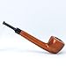 OLD FOX DIY Short Straight Saddle Pipe Stem Replacement Tobacco Pipe Mouthpiece Fit 3mm Filter BE0010