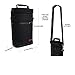 opux 2 Bottle Wine Carrier Tote, Insulated Leakproof Wine Cooler Bag, Wine Travel Bag Tote for Picnic BYOB Beach, Portable Wine Bottle Carrying Case, Gift for Wine Lover Women Men Christmas, Black