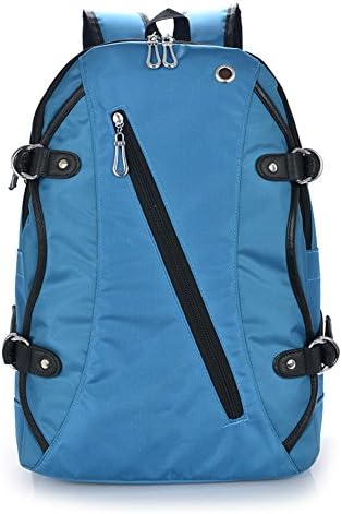 Women's Fashionable Nylon Backpack School Bag College Laptop Bag for Teens Girls Boys Students (blue)