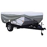 Classic Accessories OverDrive PolyPro 3 Deluxe Folding Camping Trailer Cover, Fits 10' - 12' Trailers