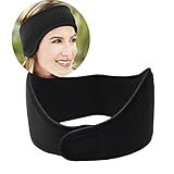 eMALL Nonslip Moisture Wicking Elastic Sports Ear Warmers Headband, 1 Piece