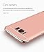 CROSYMX Galaxy S8 Plus Case, Thin and Slim Hard 3 in 1 Stylish Cover Matte Surface with Electroplate Frame Back Cover for Samsung Galaxy S8 Plus (6.2'')(2017) - Rose Gold
