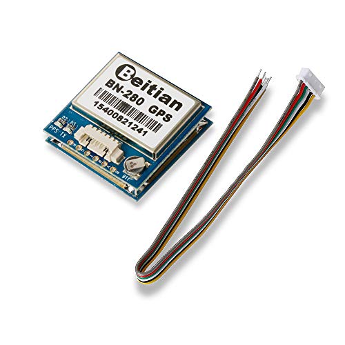 nidici BN-280 GPS Module U-blox U8 UART TTL Level Dual Glonass GPS with Flash for Arduino Pixhawk Aircraft Flight Control FPV Freestyle Drone Quadcopter