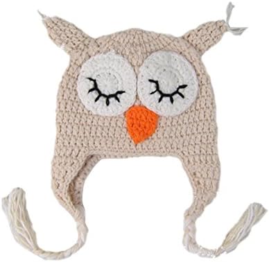 XimkeeXimkee Kids Baby Boy Girl Crochet Sleepy Owl Hat Beanie Photography Props