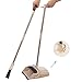 Dust pan and Broom Combo Artifact Standing Upright Foldable Set