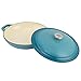 Zelancio Cookware 3-Quart Enameled Cast Iron Casserole Dish with lid, Perfect for Braising, Slow Cooking, Simmering and Baking, Teal