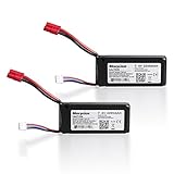 2PCS Morpilot 7.4V 2200mAh 30C Lipo Battery Pack 3.5mm Banana Connector for Syma X8HG X8HW X8HC X8W X8G X8C