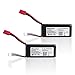 2PCS Morpilot 7.4V 2200mAh 30C Lipo Battery Pack 3.5mm Banana Connector for Syma X8HG X8HW X8HC X8W X8G X8C