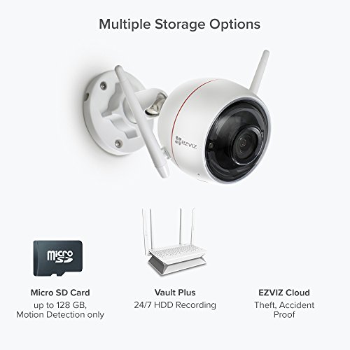 EZVIZ ezGuard 1080p - Wireless Wi-Fi Security Camera with Remote Activated Alarm System and Pre-Installed 16GB microSD Card (2-PACK) - Thumbnail 7
