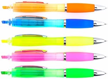 Vecoo Sharpie Fluorescent Double-Ended Highlighters Chisel Tip 6 Pack (colorful)