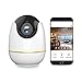 WiFi Baby Monitor, 720P Wireless Security Camera 2 Way Audio and Night Vision, Motion Tracker, Compatible with Alexa Echo Show, Indoor Surveillance Camera with Cloud Storage for Baby/Dog/Cat (White)
