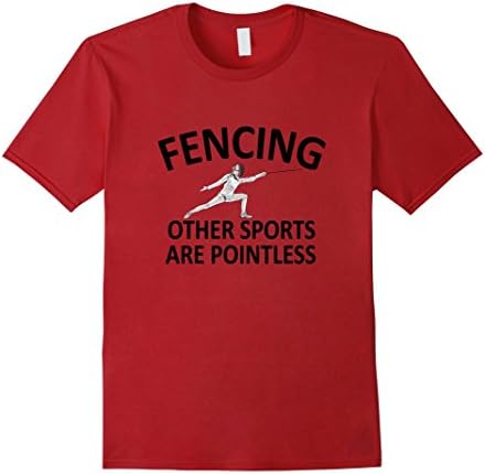 Mens Fencing Other Sports Are Pointless Fencing T-Shirt XL Cranberry