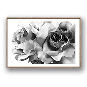 Framed Canvas Wall Art for Living Room, Bedroom Rose Flowers Canvas Prints for Modern Home Decoration Ready to Hang - 16"x24" inches