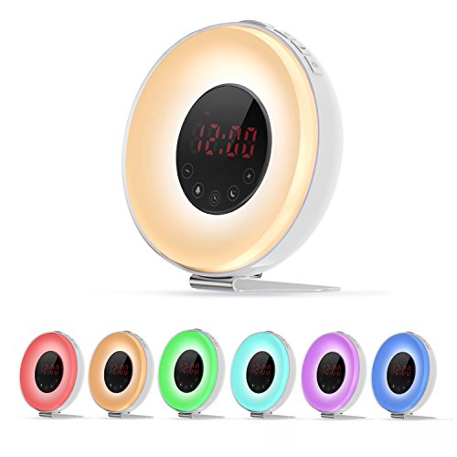 Wake up light,sunrise alarm clock,digital simulation su…