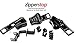 Zipper Repair Kit - #8 Vislon Black YKK Sliders - 3 Sliders Per Pack with Top and Bottom Stoppers Included - Made in The United States