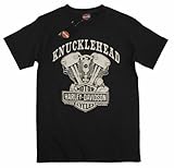Harley-Davidson Men's Knucklehead Engine Short Sleeve T-Shirt Black 30298302