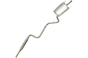 Northeastern Exhaust | Stainless Steel Resonator, Muffler Exhaust System Kit Compatible for Dodge Stratus 2001-2006 2.4L | Chrysler Sebring 2001-2006 2.4L | Free Clamps Included | Except PZEV