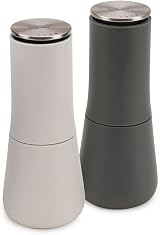 Joseph Joseph Milltop Non-Spill Salt and Pepper Mill Set Ceramic Grinding White view 2