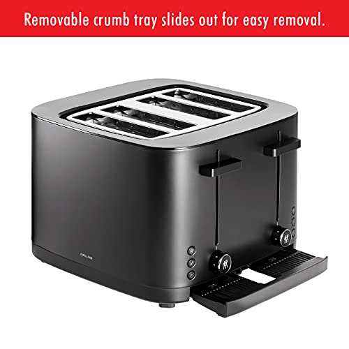 ZWILLING Enfinigy Cool Touch Toaster 4 Slice with Extra Wide 1.5" Slots