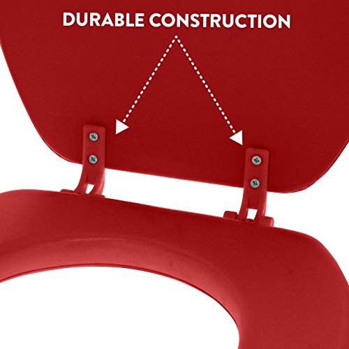 Ginsey Standard Soft Toilet Seat with Plastic Hinges, Merlot Pricepulse