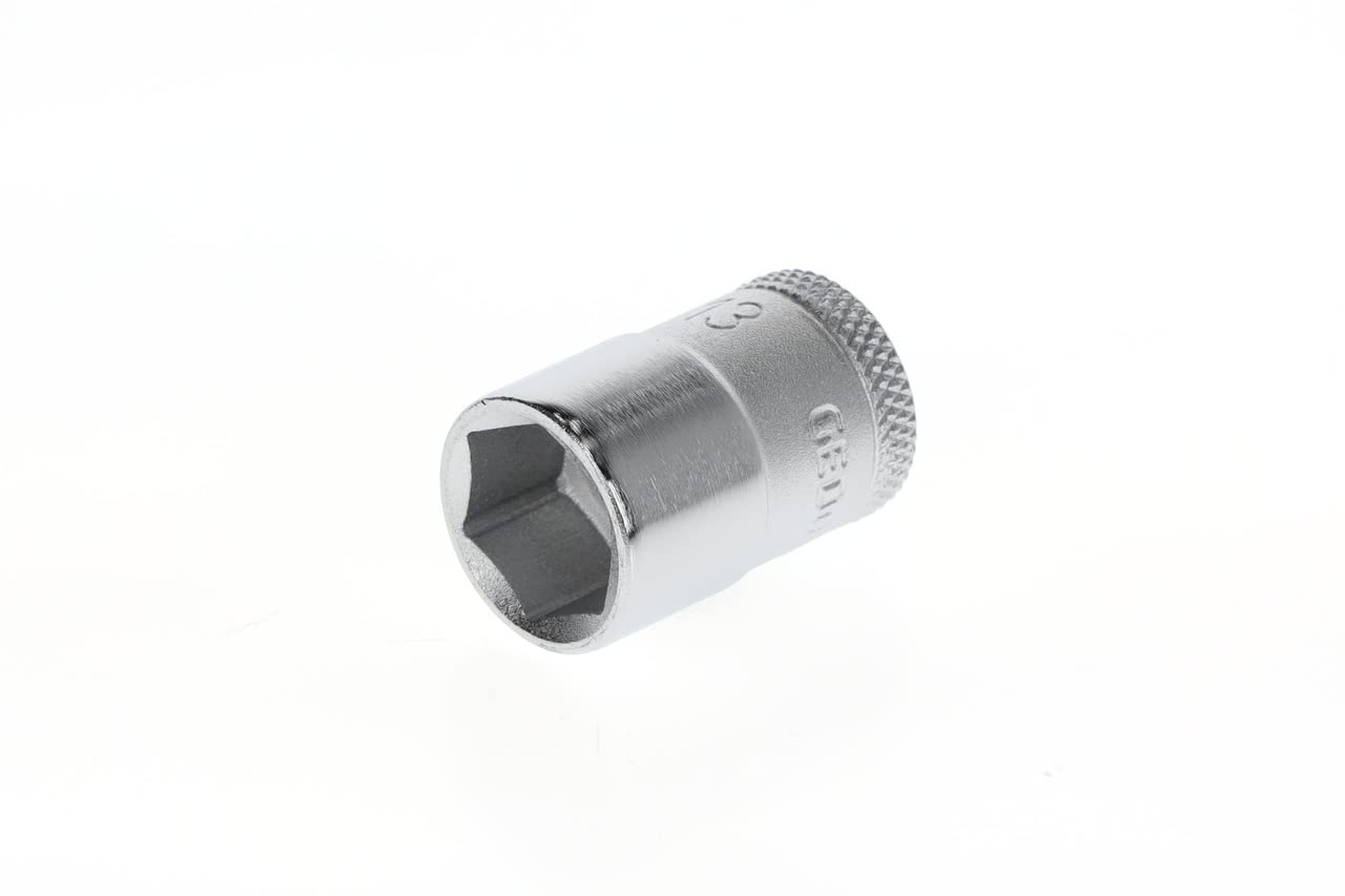 GEDORE Socket, 3/8" 10 mm drive, Hexagonal, 13 mm width, Tool, 30 13, Chrome-plated steel