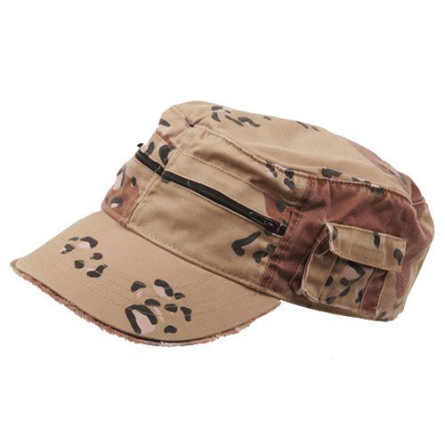 MG Zippered Enzyme Army Cap-Desert OSFM